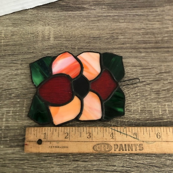 Vibrant Stained Glass Flower Suncatcher - Picture 4 of 11